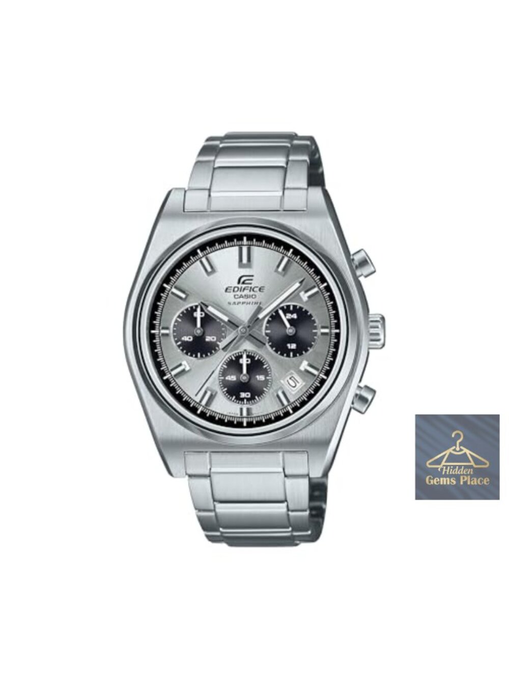 Men's Edifice Chronograph Watch, Stainless Steel Bracelet, Sapphire Crystal,